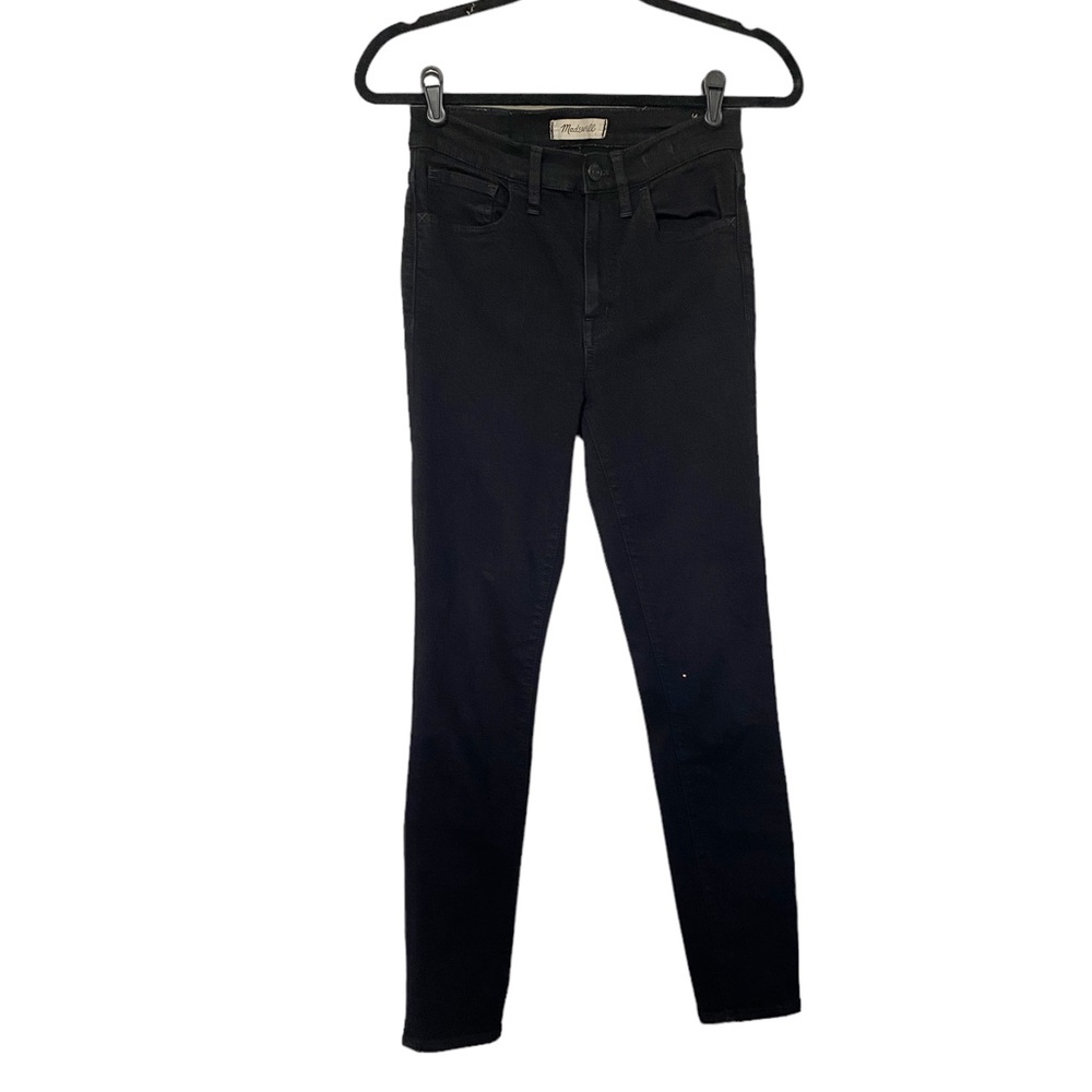 Madewell Roadtripper Jeans High Rise Skinny Boho Edgy Bennett Black Size 27 - Picture 3 of 9